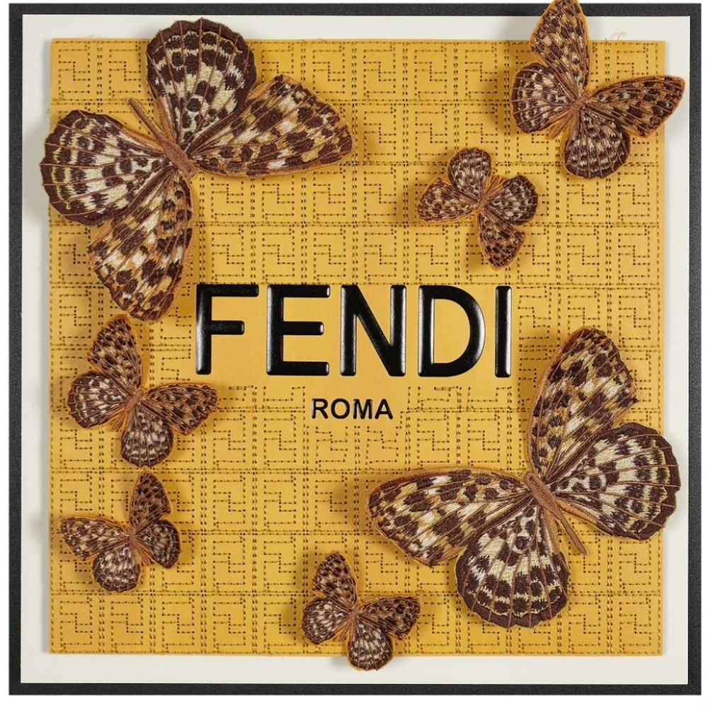 Fendi 8 1/2"x11" Framed Wall Art